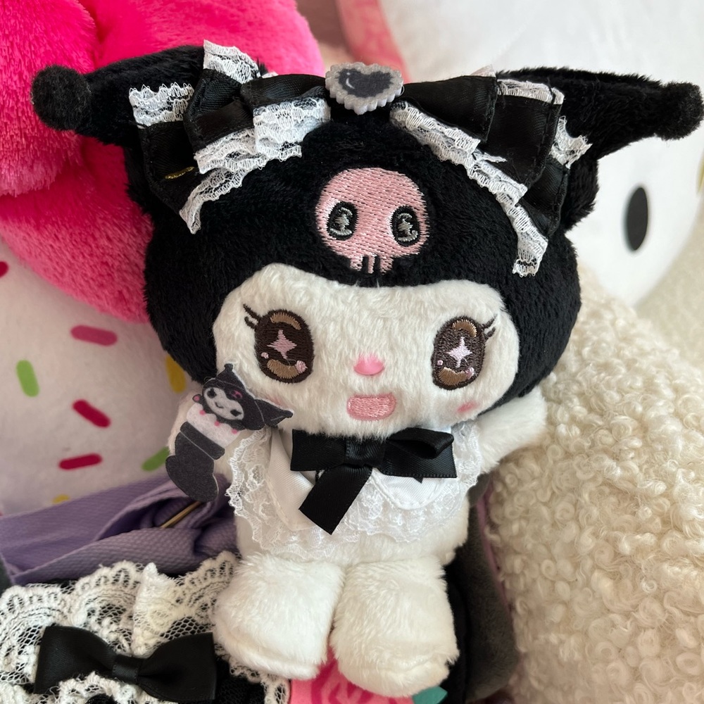 Sanrio Kuromi plush with adorable face. All nwt super cute you will love her